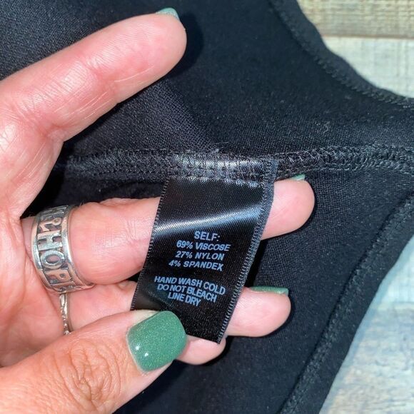 Lulus black cross back peplum top - Picture 6 of 10